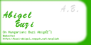 abigel buzi business card